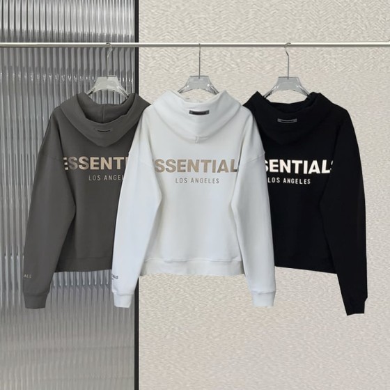 Fear of God Essentials Los Angeles Reflective Logo Hoodie